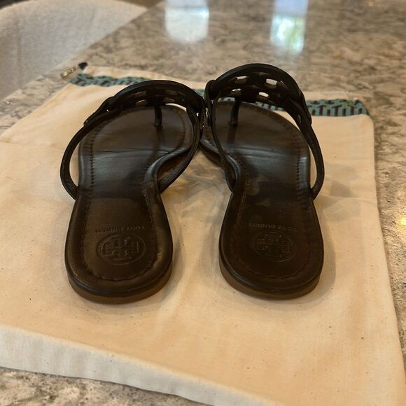 👡 Tory Burch Miller Sandal - Brown - Size 7.5 - With Dust Bag - Picture 3 of 7